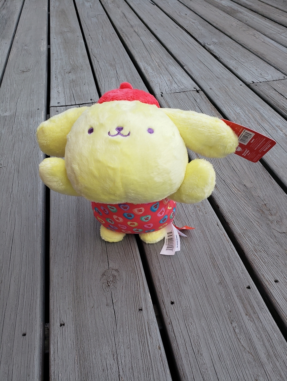 Pompompurin 2026 Sweethearts Valentine's Day Laying Plush